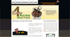 Desktop Screenshot of 4acreswormfarm.co.nz
