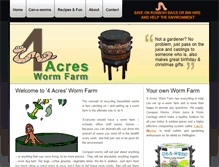 Tablet Screenshot of 4acreswormfarm.co.nz